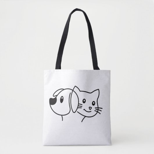   Sac fourre -tout new DESGIN dog &cat トートバッグ (正面)