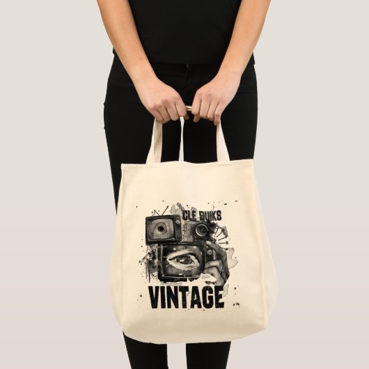 sac fourre tout original art visual et style vinta トートバッグ (正面(商品))
