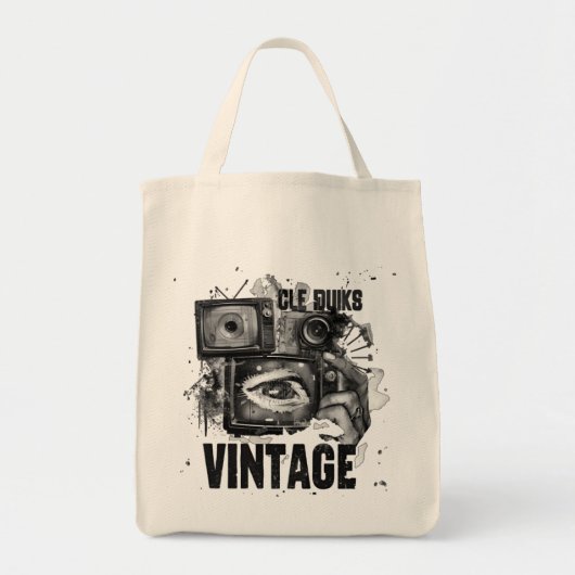 sac fourre tout original art visual et style vinta トートバッグ (正面)
