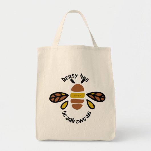 Sac totebag honey bee トートバッグ (正面)