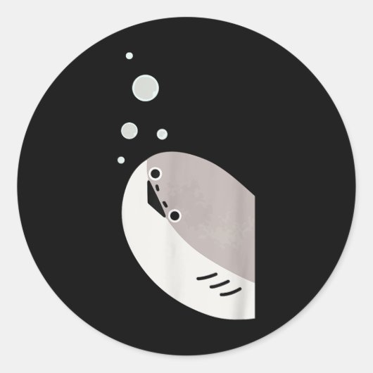 Sacabambaspis Fish Meme  ラウンドシール (正面)