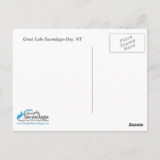 Sacandaga  Clouds Postcard ポストカード (裏面)