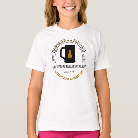 Saccharomyces Cerevisiaeの地ビール Tシャツ (正面)