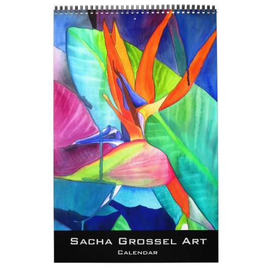 Sacha Grossel著マクロ花の芸術のカレンダー カレンダー (カバー)