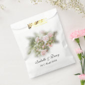 Sachets décoratifs en papier à motif de rose. フェイバーバッグ (封をした状態)