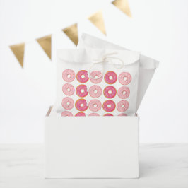 Sachets en papier Donuts Rose I Gâteaux I Bonbons フェイバーバッグ