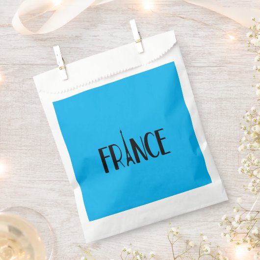 Sachets En Papier Sachet en papier Paris フェイバーバッグ (クリップ留めされた状態)