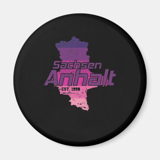 Sachsen Anhalt Bundesland Deutschland Stadt マグネット (正面)