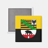 Sachsen-Anhalt Flagge マグネット (正面/裏面)