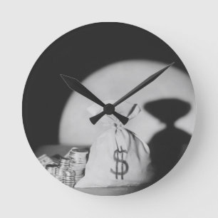 Sack of Money ラウンド壁時計