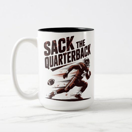 Sack The Quarterback ツートーンマグカップ (左)