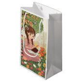 Sacola para Presente Menina no jardim スモールペーパーバッグ (正面アングル)