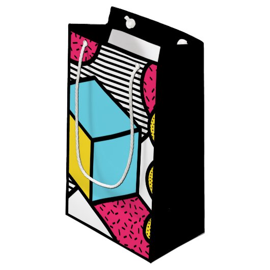 Sacola Presente P Brilho Fashion 80s e 90s v01 スモールペーパーバッグ (正面アングル)