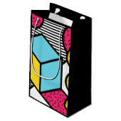 Sacola Presente P Brilho Fashion 80s e 90s v01 スモールペーパーバッグ (裏面アングル)