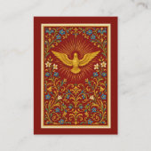 Sacrament Confirmation Dove Holy Ghost エンクロージャーカード (正面)