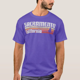 Sacramento California Retro Style Vintage 70s 80s Tシャツ