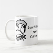 Sacreのブルー コーヒーマグカップ (左)