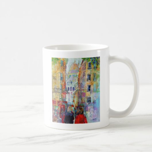 Sacre Coeurへの夕べの歩行 コーヒーマグカップ (右)