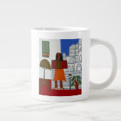 Sacre Coeur 2006年の前のジプシーの女の子 ジャンボコーヒーマグカップ (右)