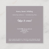 Sacred Axis | Third Eye Design スクエア名刺 (裏面)