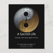 Sacred Balance | 陰陽のシンボル チラシ (裏面)