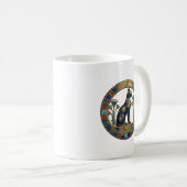 Sacred Bastet: Ancient Egyptian Cat Goddess コーヒーマグカップ (正面右)