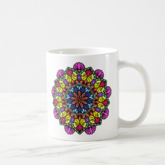 Sacred Bloom Mandala: Mandala Coffee Mug コーヒーマグカップ