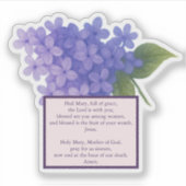 Sacred Blooms Lilac - Hail Mary シール (正面)