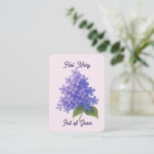 Sacred Blooms Lilac - Hail Mary Holy Card 名刺 (スタンド正面)