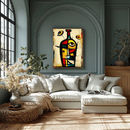 Sacred Bottle Contemporary Abstract Expressionism ポスター