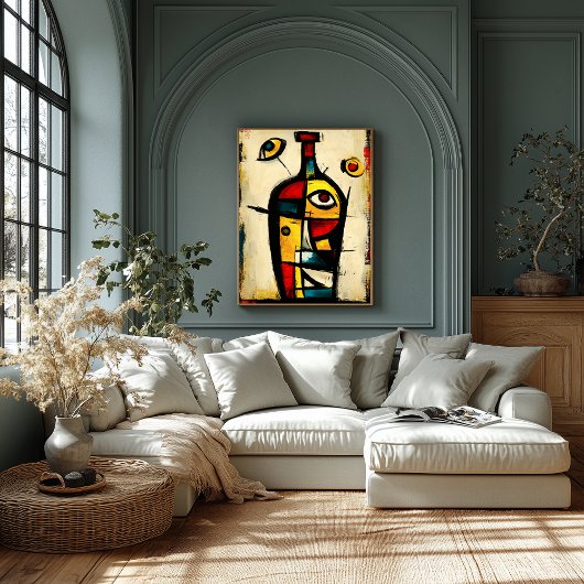 Sacred Bottle Contemporary Abstract Expressionism ポスター