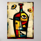 Sacred Bottle Contemporary Abstract Expressionism ポスター (正面)