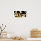 Sacred Breath Series World Map ポスター (キッチン)