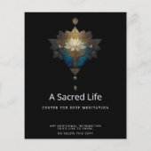 SACRED CONVERGENCE | 錬金術の蓮のシンボル チラシ (裏面)
