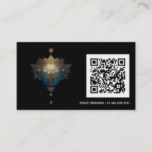 SACRED CONVERGENCE   錬金術の蓮のシンボル 名刺