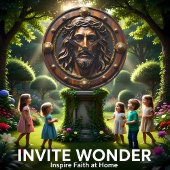 Sacred Crown of Thorns Portrait ラージ壁時計