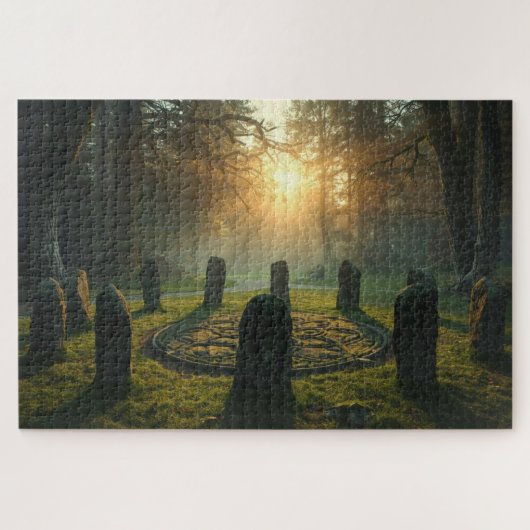 Sacred Druid Circle Jigsaw Puzzle ジグソーパズル (横)
