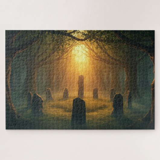Sacred Druid Circle Jigsaw Puzzle ジグソーパズル (横)