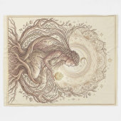 Sacred Earth Mother フリースブランケット (正面(横))