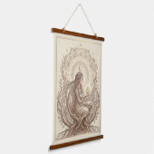 Sacred Earth Mother 吊り下げ型タペストリー (傾斜あり)