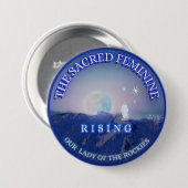 Sacred Feminine Rising Our Lady Guadalupe Inspired 缶バッジ (正面&裏面)