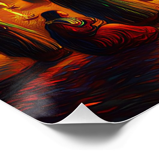 Sacred Fire Beneath the Starry Night ポスター (コーナー)