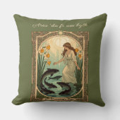 Sacred Fish of Saint Dwynwen's Well in Wales クッション (正面)