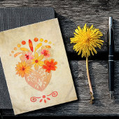 Sacred Floral Heart Mexican Baroque Charm カード