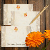 Sacred Floral Heart Mexican Baroque Muse ノートカード