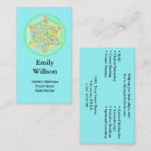 Sacred Geometric Star Wellness Holographic  名刺 (正面/裏面)