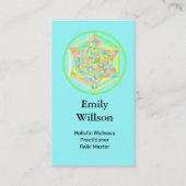 Sacred Geometric Star Wellness Holographic  名刺 (正面)