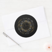 Sacred Geometry Golden Ratio Sticker | Mystic Math ラウンドシール (封筒)