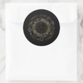 Sacred Geometry Golden Ratio Sticker | Mystic Math ラウンドシール (バッグ)