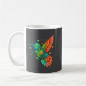 Sacred Geometry Hummingbird Mystic Celestial Desig コーヒーマグカップ (左)